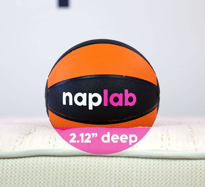 Leesa Natural Hybrid Sinkage Test