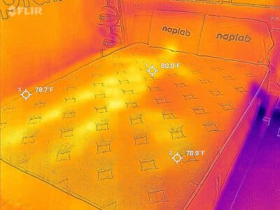 Silk And Snow Plush Hybrid After Cooling Test
