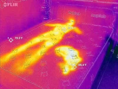 Silk And Snow Plush Hybrid Before Cooling Test