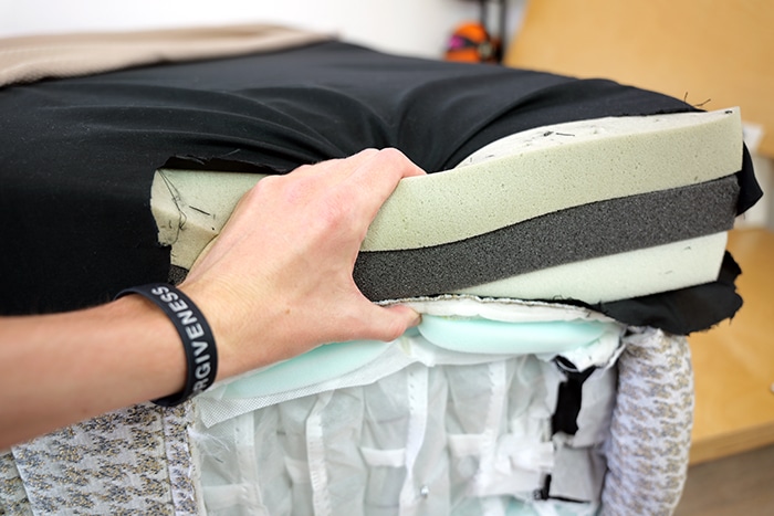 Leesa Reserve Squeezing Top Layers Leesa Reserve Squeezing Top Layers