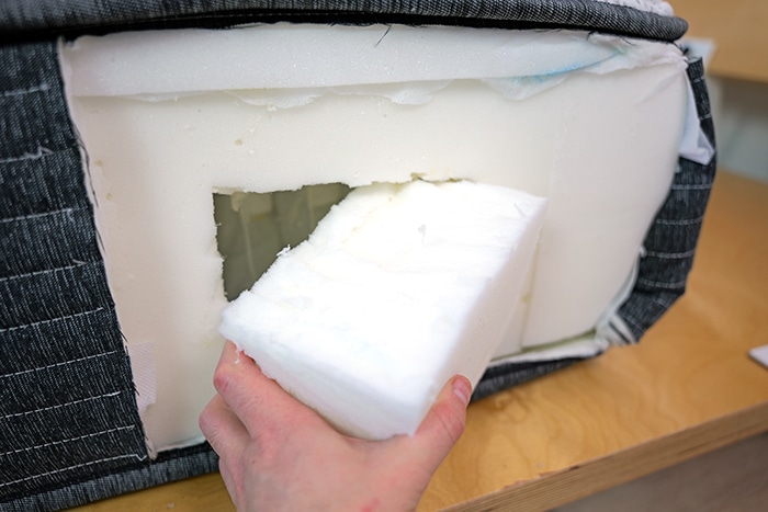 Beautyrest Silver Removing Foam Cutout Beautyrest Silver Removing Foam Cutout