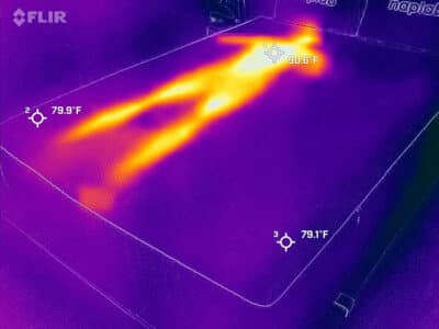 Emma Hybrid Cooling Elite Before Cooling Test