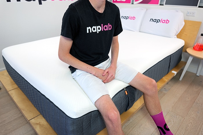 Emma Hybrid Cooling Elite Edge Sitting