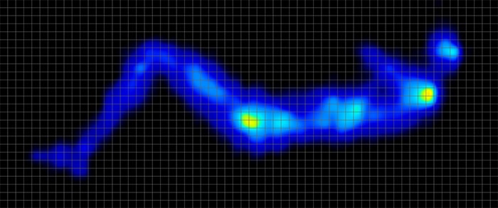 Sealy Posturepedic Plus Mount Auburn Pressure Map Side 1