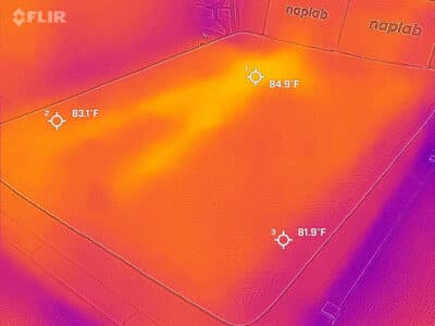 Sleep Science Copper Memory Foam After Cooling Test