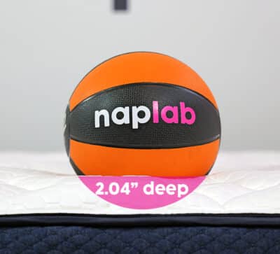 Brooklyn Bedding Aurora Luxe Sinkage Test