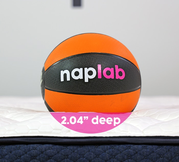 Brooklyn Bedding Aurora Luxe Sinkage Test