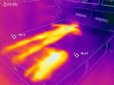 Brooklyn Bedding Signature Hybrid 2024 Before Cooling Test
