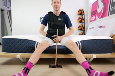 Brooklyn Bedding Signature Hybrid 2024 Edge Support Test With Vest