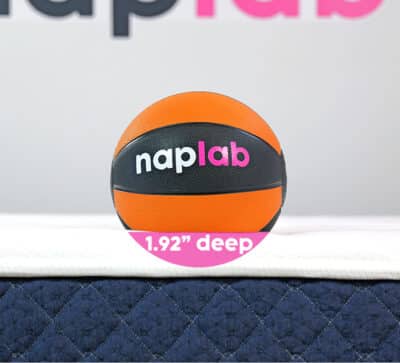 Brooklyn Bedding Signature Hybrid 2024 Sinkage Test