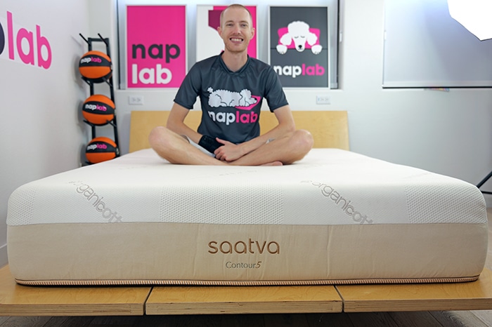 Saatva Contour5 Sitting