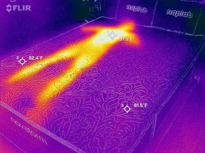 Novaform Serafina Pearl Cooling Test Before