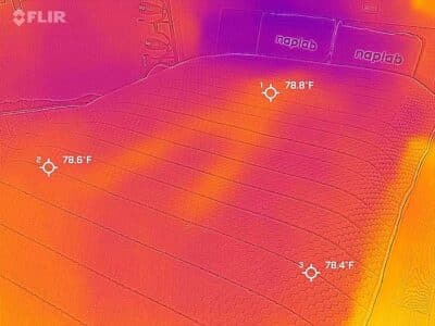 Nolah Luxe Alaskan King Cooling Test After