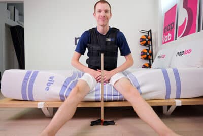 Vibe Mattress Edge Support Test With Vest