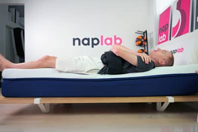 Amerisleep As2 Edge Support Back Sleeping With Vest