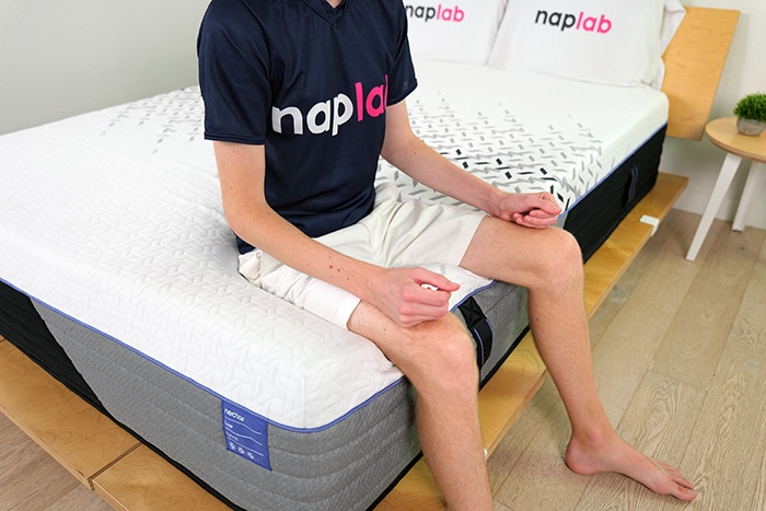 Nectar Luxe Hybrid Edge Sitting