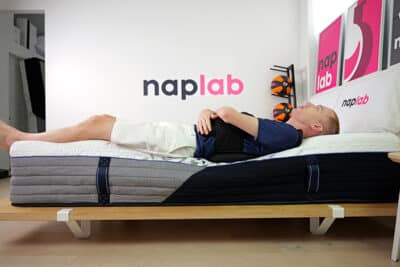 Nectar Luxe Hybrid Edge Support Back Sleeping With Vest