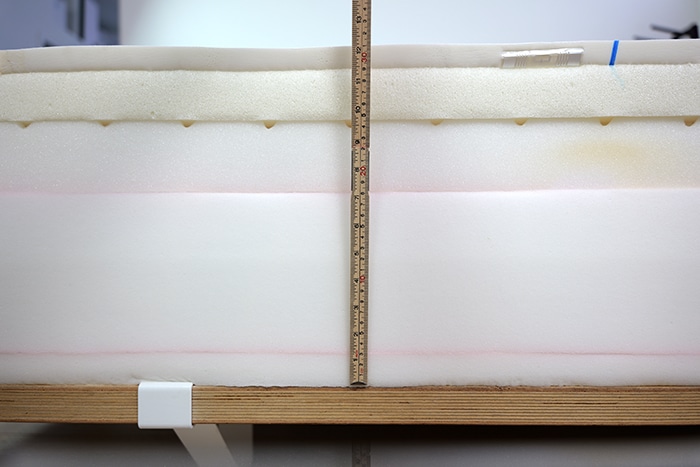 Puffy Monarch Measuring All Foam Layers