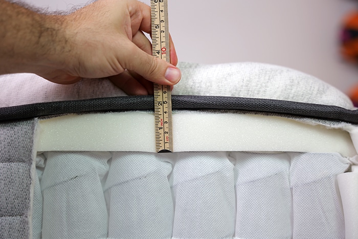 Sealy Posturepedic Spring Measuring Poly Foam