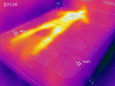 Brooklyn Bedding Copperflex Cooling Test Before
