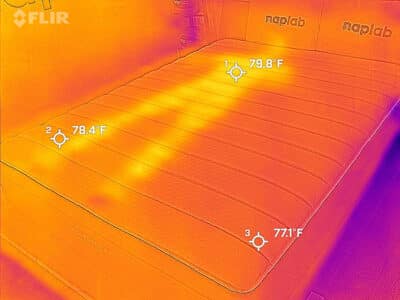 Brooklyn Bedding Copperflex Pro After Cooling Test