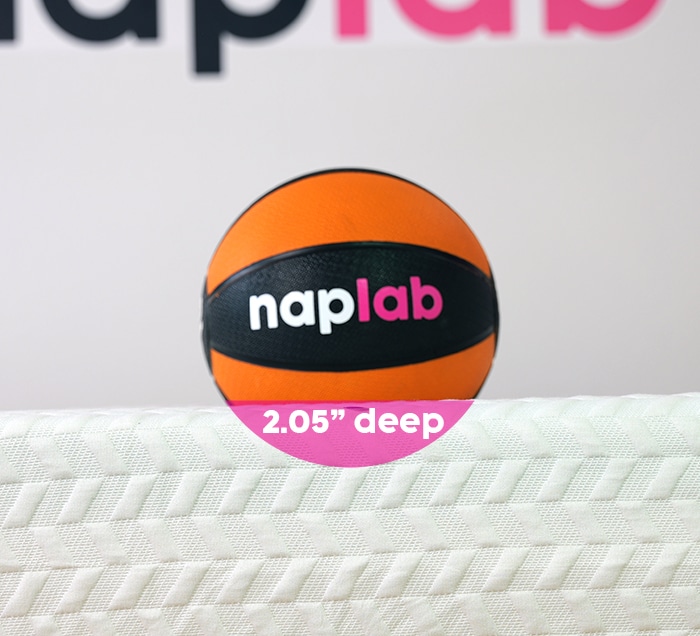 Lucid Mattress Sinkage Test