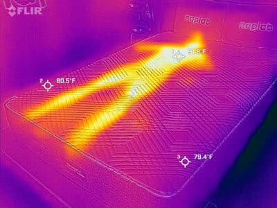 Beautyrest Pressure Smart Hybrid Before Cooling Test