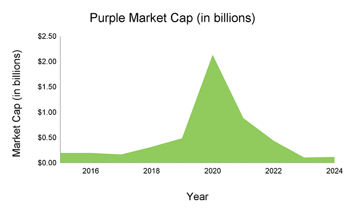 Purple Market Cap (in Billions)