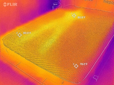 Tuft And Needle Mint Hybrid After Cooling Test