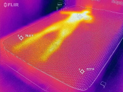 Tuft And Needle Mint Hybrid Before Cooling Test