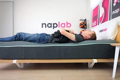 Tuft And Needle Mint Hybrid Edge Support Back Sleeping With Vest