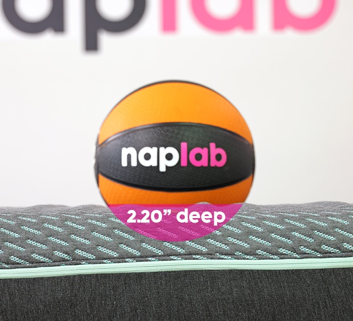 Tuft And Needle Mint Hybrid Sinkage Test