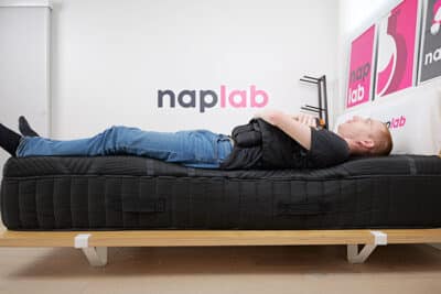 Amerisleep As6 Black Edge Support Back Sleeping With Vest