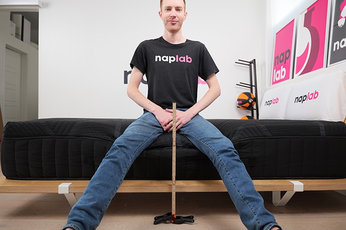 Amerisleep As6 Black Edge Support Sitting Test