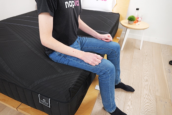 Amerisleep As6 Black Edge Support Sitting