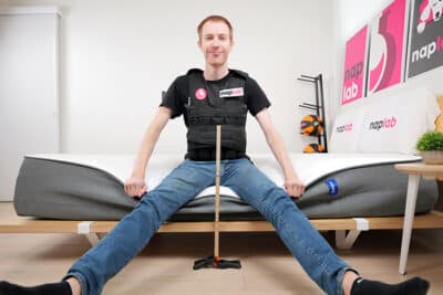 Casper Cooling Select Edge Support Sitting Test With Vest