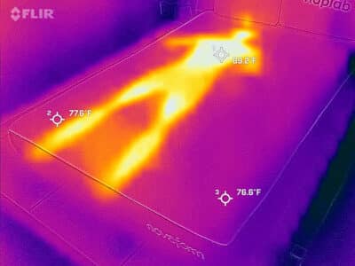Novaform Dreamaway Cooling Test Before