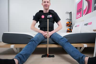 Novaform Dreamaway Edge Support Seated at Edge (with vest)