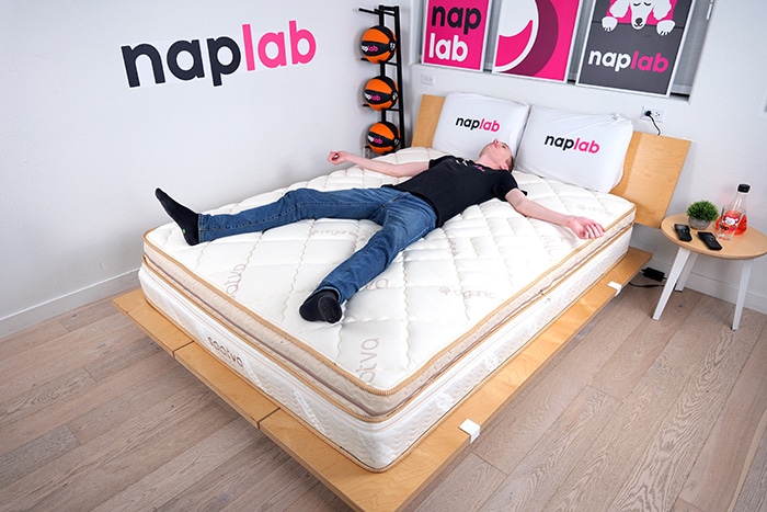 Saatva Solaire Back Sleeping