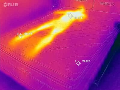 Saatva Solaire Before Cooling Test