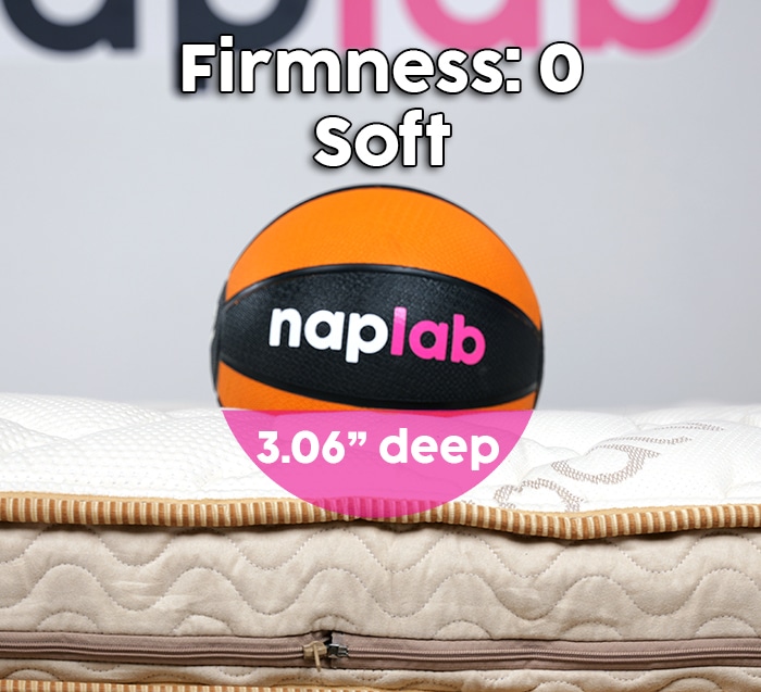 Saatva Solaire Sinkage Firmness 0