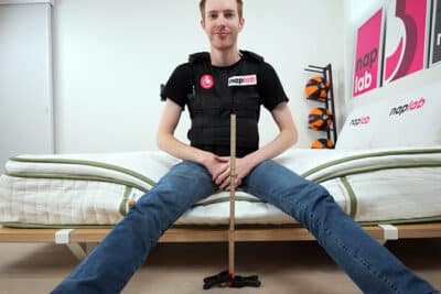 Silk And Snow Organic Edge Support Sitting Test With Vest