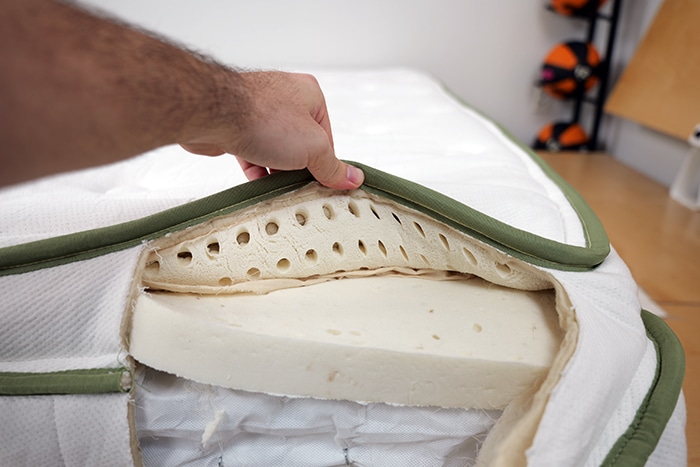 Silk And Snow Organic Quilted Latex Cover