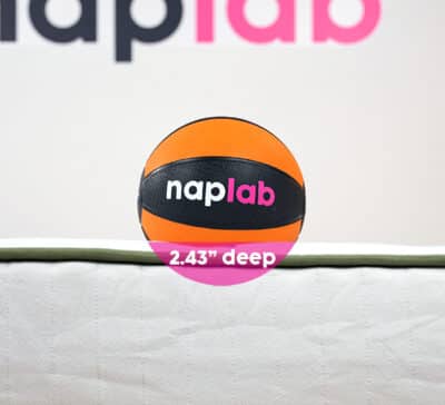 Silk And Snow Organic Firm Sinkage Test