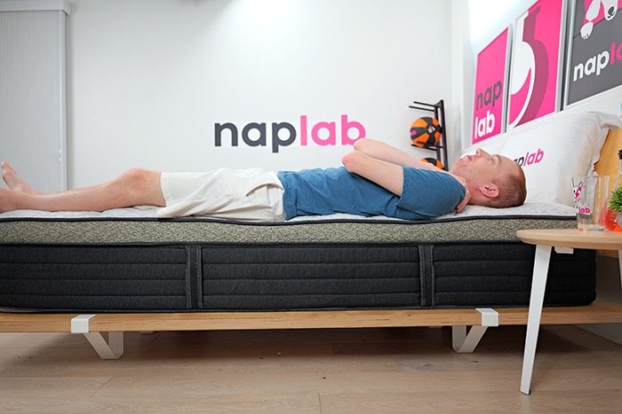 Helix Dawn Luxe Edge Support Test Back Sleeping