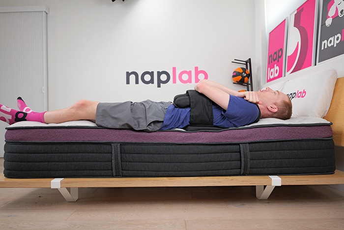 Helix Dusk Luxe 2025 Edge Support Test Back Sleeping With Vest Helix Dusk Luxe 2025 Edge Support Test Back Sleeping With Vest