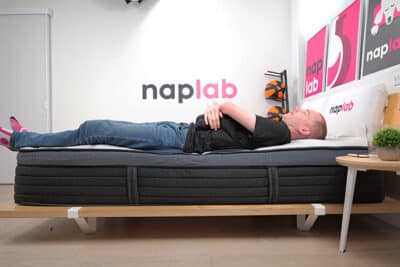 Helix Midnight Luxe 2025 Edge Support Test Back Sleeping With Vest