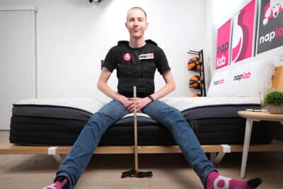 Helix Midnight Luxe 2025 Edge Support Test With Vest