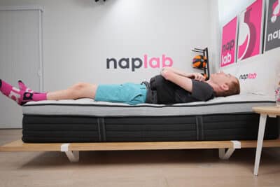 Helix Plus Luxe 2025 Edge Support Test Back Sleeping With Vest Helix Plus Luxe 2025 Edge Support Test Back Sleeping With Vest