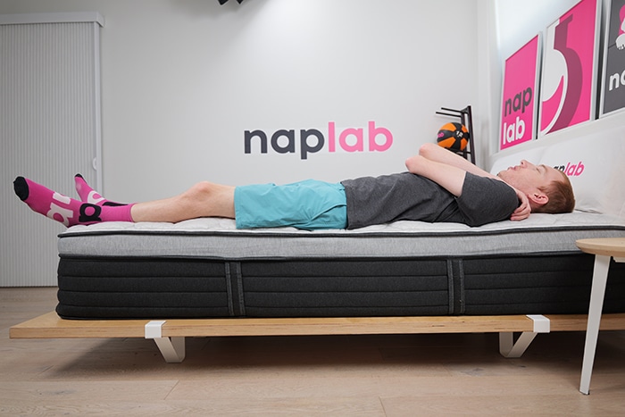 Helix Plus Luxe 2025 Edge Support Test Back Sleeping